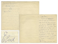 Elsa Einstein Autograph Letter Signed, Circa 1934 -- ...The mast of Alberts boat broke. He is without a sailboat and therefore feels abandoned and lonely. He sculls like mad...